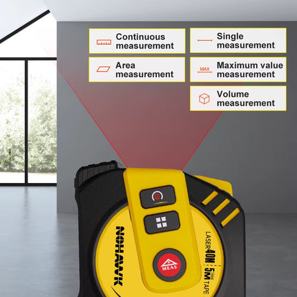 40M/80M Laser Tape Measure Laser Distance Meter Digital Tape Measure Measuring Tool Steel Tape Measure USB Rechargeable