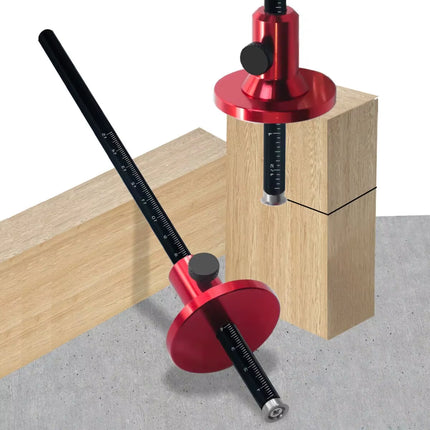 Wheel Marking Gauge - Woodworking Scriber - Wood Marking Tools with Inch & MM Scale - Parallel Line Drawing Mortise Measuring