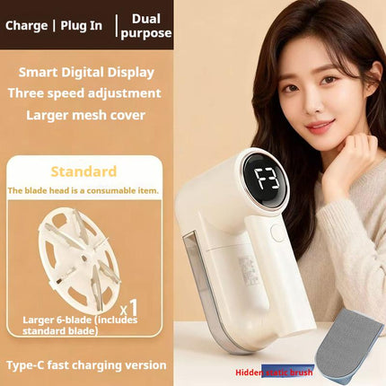 2026 Upgraded Electric Fabric Lint Remover for Clothes - Eliminates Static - Efficient and Convenient Fabric Shaver, Portable USB Rechargeable, Suitable for Sweatshirts, Blankets, Curtains, Carpets, Furniture, and Bedding