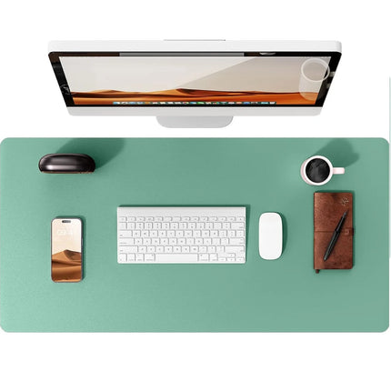 Large Mouse Pad,Office Desk Mat, Leather Desk Pad Protector, Non-Slip PU Leather Desk Blotter, Laptop Desk Pad