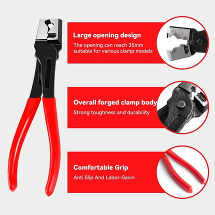 Automotive Electrical Disconnect Pliers Kit,Auto Repair Plier,High-Carbon Steel Connector Separator 60 ° Pliers,Hose Clamp Plier,Car Trim Clip Removal Pliers,Plug Release Tool and Wire Terminal Removal in Storage Bag.