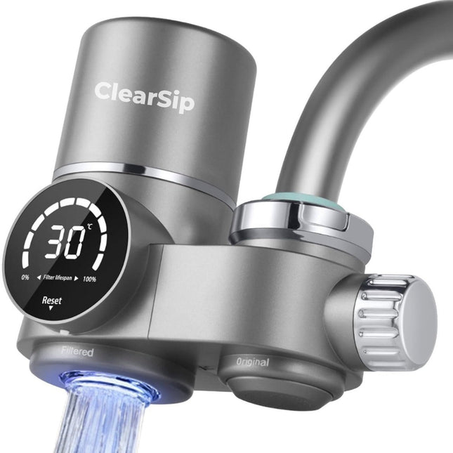 ClearSip 8-Laags UV Kraanfilter – Universele LED Waterfilter voor op je Kraan
