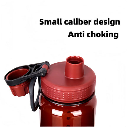 1000Ml Large Capacity Sports Water Bottle Leakproof Plastic Water Jugs with Handheld Ring Outdoor Cyclinghiking Beach Gym Kettle