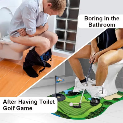 1Set Five Toilet Golf Balls, a Fun and Leisure Golf Ball Set for the Toilet,Perfect as a Gift for Dad or Boyfriend Toilet Piano