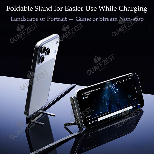 2-In-1 240W Fast Charging Foldable Phone Holder Data Cable Fast Charging Cable Phone Tablet Foldable Holder