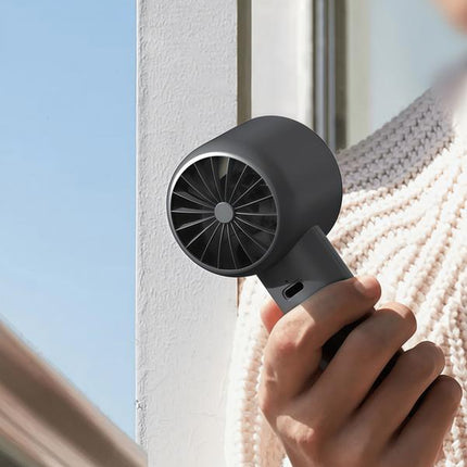 LMMAKE Handheld Portable Fan with 100 Gear Turbo Wind 2000Mah Rechargeable Battery LED Display USB Charging High Speed for Travel Gifts