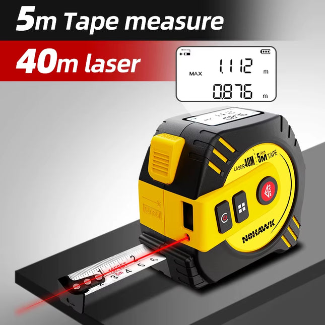 40M/80M Laser Tape Measure Laser Distance Meter Digital Tape Measure Measuring Tool Steel Tape Measure USB Rechargeable