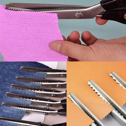 Professional Sawtooth Tailor'S Scissors Shears Zig Zag Cut Sewing Scissors Dressmaking Tailor Shears Pinking Scissors