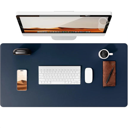 Large Mouse Pad,Office Desk Mat, Leather Desk Pad Protector, Non-Slip PU Leather Desk Blotter, Laptop Desk Pad