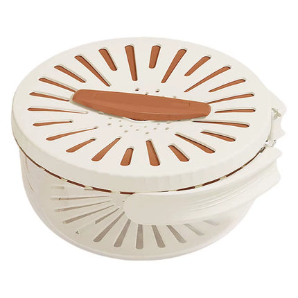 Multifunctional Drain Basket Fruit Vegetable Washing Strainer Basket with Lid Food Fresh Organizer Storage Box Kitchen Gadget