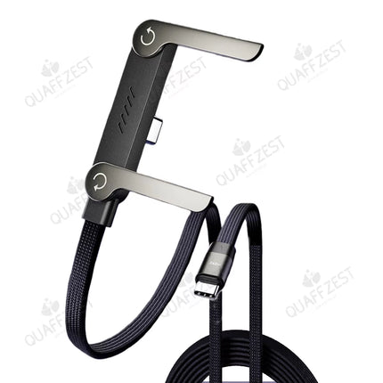 2-In-1 240W Fast Charging Foldable Phone Holder Data Cable Fast Charging Cable Phone Tablet Foldable Holder