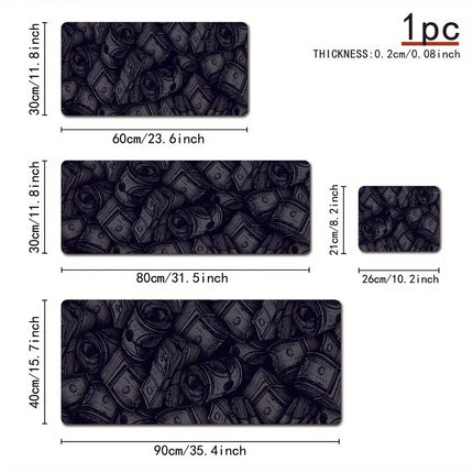Money Coin Mouse Pad Extra-Large Durable Mousepads Non-Slip Black Home Office 400X900 Game Desk Mat Gaming Accessories Anime Rug