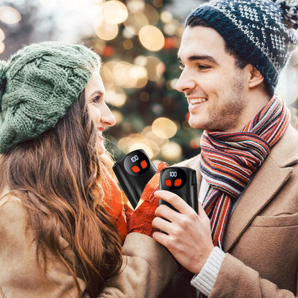 Rechargeable Hand Warmers 2 Pack,® Reusable Electric Hand Warmers,Long Lasting Warmth 8-20 Hours ,Display & 5 Settings ,For Outdoors, Winter Sports, Golf & Raynaud'S,Perfect Christmas Gift for Him & Her