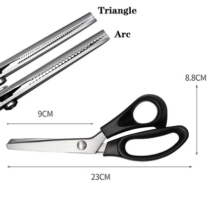 Professional Sawtooth Tailor'S Scissors Shears Zig Zag Cut Sewing Scissors Dressmaking Tailor Shears Pinking Scissors