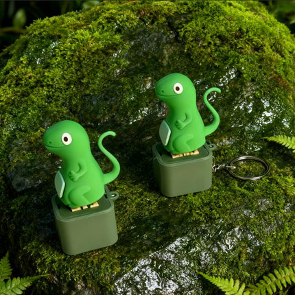 Lizard Keychain with Rechargeable LED Light&Realistic Croak-Color-Changing Fun Toy Forkids & Adults Christmasgift Lizard Button Keychain
