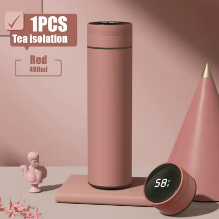 Outdoor Smart Thermos Cup 304 Stainless Steel Smart Temperature Display Waterproof Double-Wall Vacuum Thermos Cup