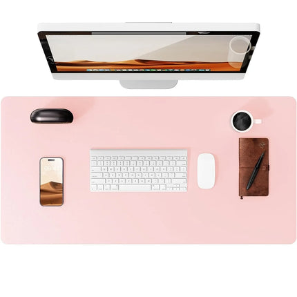 Large Mouse Pad,Office Desk Mat, Leather Desk Pad Protector, Non-Slip PU Leather Desk Blotter, Laptop Desk Pad