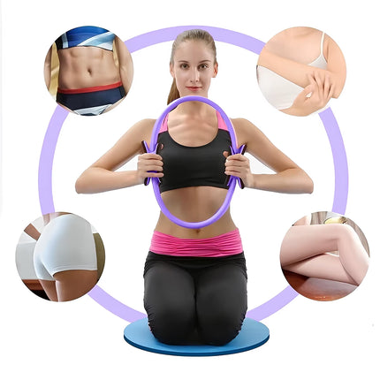 5-Piece Pilates Basic Set Fitness Ball Elastic Stretch Belt Back Shaping Muscle Training Fitness Yoga Equipment