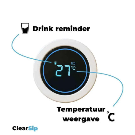 ClearSip | Slimme Waterfles – UV‑C zelfreinigend & drinkherinnering