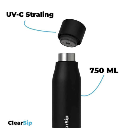 ClearSip | Slimme Waterfles – UV‑C zelfreinigend & drinkherinnering