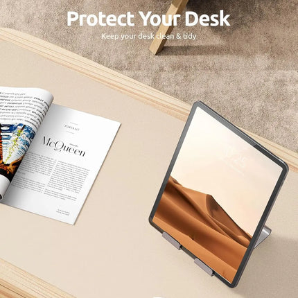 Large Mouse Pad,Office Desk Mat, Leather Desk Pad Protector, Non-Slip PU Leather Desk Blotter, Laptop Desk Pad