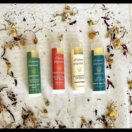 Laguna Sagrada Organic Lip Balm Set of 6, 0.15 Oz 4.2G Natural Moisturizing Lip Care