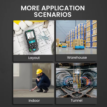 Laser Tape Measure S2 40M 60M 80M 100M 120M Laser Rangefinder,Laser Measuring Tool with Multi Measurement Function