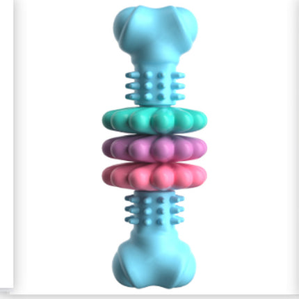 Dog Chew Toy Dog Bone Type Dogs Teeth Cleaning Toys Indestructible TPR Bone Chewing Bite Resistant Teething Toys Pet Products