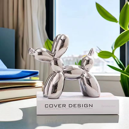 Ceramics Balloon Dog Sculpture Home Decor Room Decoration Accessories Office Nordic Animal Decorative Sculptures and Figurines
