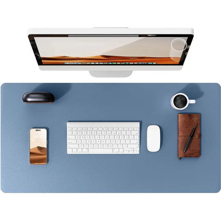 Large Mouse Pad,Office Desk Mat, Leather Desk Pad Protector, Non-Slip PU Leather Desk Blotter, Laptop Desk Pad