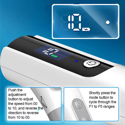 Electronic Therapy Meridian Pen Massager Type-C Fast Rechargeable 10 Gears Adjustment Bio-Micro-Electro-Pulse for Neck Back