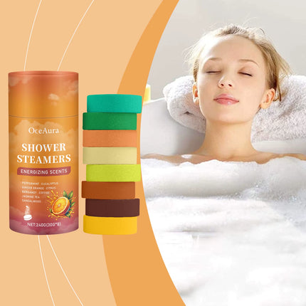 Aromatherapy Shower Tablets Refreshing Soothing Fatigue Stress Relief Assisting Sleep Deep Cleaning Moisturizing Shower Steamer