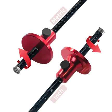 Wheel Marking Gauge - Woodworking Scriber - Wood Marking Tools with Inch & MM Scale - Parallel Line Drawing Mortise Measuring