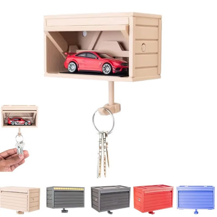 Car Garage Key Holder with Opening Door Space-Saving Key Rack Durable for Vehicle Enthusiasts Creative Gift Key Storage Supplies